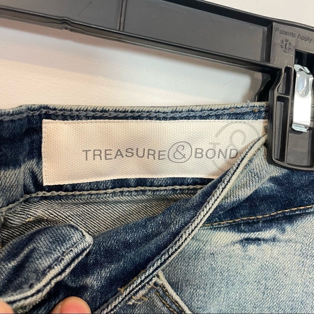 TREASURE & BOND Boyfriend High Waist Slim Fit Mini Shorts - Picture 5 of 12